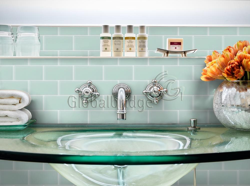 Subway glass tile glass mosaic tile crystal glass wall decor